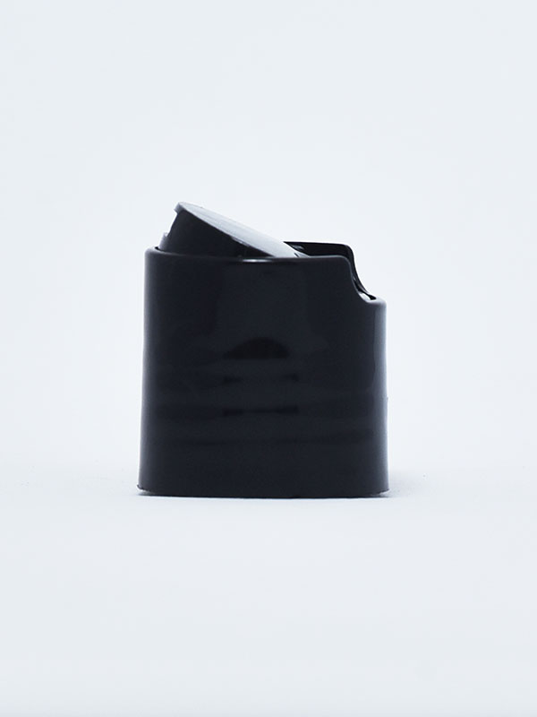Black PP plastic 28-410 smooth Closure Disc Top Cap